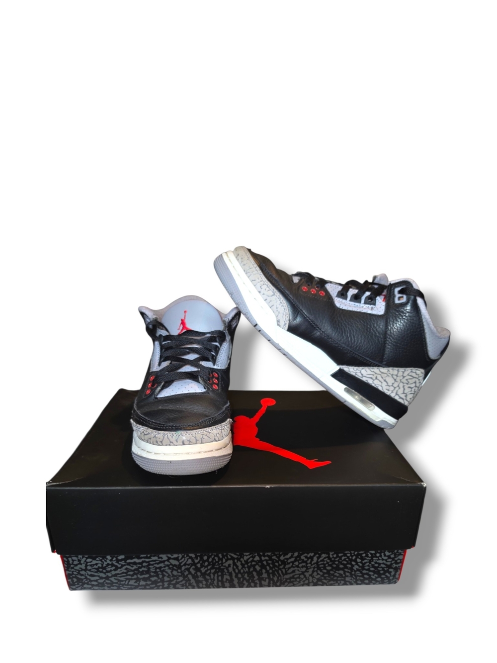 Air Jordan 3 Black Cement – Youth 6.5Y
